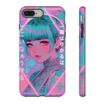 Neon Cyber Geisha phone case | Tough Case