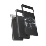 Black Sports Car Illustration 2023 Challenger SRT phone case | Car Drift Reflection