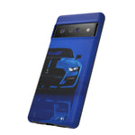 Blue Mustang Art Phone Case, GT500 American Muscle Car Tough Cover for Men