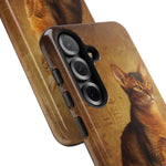 Abyssinian Warm Ticked Portrait Art Tough Phone Case