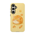 Orange Tabby Loaf Kawaii Chibi Pet Cat Art Tough Phone Case