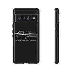Vintage Galaxie 500 Phone Case | Classic Car Illustration, Black
