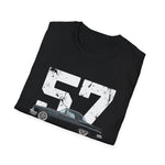 1957 Thunderbird Distressed 57 Classic Car T-Bird Classic Car T-Shirt Vintage Fan Gift