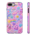Retro Sticker Collage Y2K Art Tough Phone Case