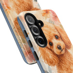 Miniature Poodle Whimsical Watercolor Art Tough Phone Case