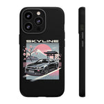 R34 Skyline GT-R Sakura Mountain JDM Tough Phone Case Gift