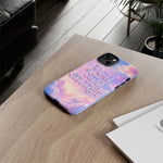 You Are Enough phone case | pastel cloud affirmation protective case