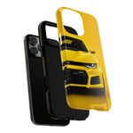 Yellow Camaro Phone Case, ZL1 American Muscle Car Tough Cover for Chevy Owners