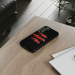 1969 Camaro SS Orange Triple View Muscle Car Tough Phone Case