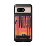 Silverado sunset truck Phone Case | Retro pickup silhouette