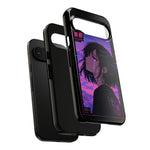 Melancholy Anime Girl Phone Case Vaporwave Tough Case