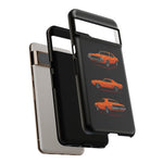 1970 Challenger Phone Case Orange, Three-View Vector Tough Cover