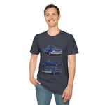 Blue 1963 Galaxie Convertible Illustration T-Shirt | Classic Car Art Tee