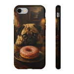 Pug Donut Dilemma Tough Phone Case