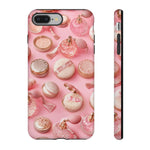 Pink Vintage Vanity Phone Case, Girly Pattern Tough Cover
