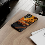 Orange Corvette C3 Stingray Sunset Palms Phone Case