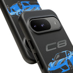 Rapid Blue C8 Corvette Vector Tough Phone Case