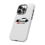 White C7 Z06 Phone Case for Chevy Vette Fans, Tough Cover