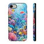 Underwater Coral Reef Phone Case | Colorful Tropical Fish Ocean Scene