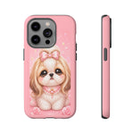 Shih Tzu Princess Kawaii Chibi Puppy Pet Dog Art Tough Phone Case