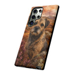 Border Terrier Earthy Watercolor Art Tough Phone Case