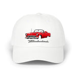 1956 Thunderbird Convertible Dad Hat Classic Car Cap Adjustable Strap Red