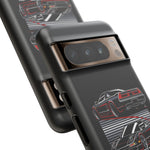 NSX Dual View Black Red JDM Sports Car Tough Phone Case Gift