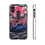Bayside Blue Skyline Phone Case, Cherry Blossom Torii Tough Cover