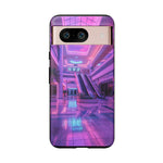 Empty Mall Escalator Vaporwave Art Tough Phone Case