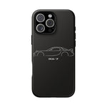 RX-7 outline car Tough Case | JDM sports car phone case
