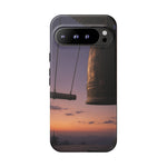 Temple Bell Sunset Phone Case Japan Zen Tough Case