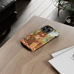 Cocker Spaniel Picnic Scene phone case | vintage dog art