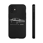 Vintage Galaxie 500 Phone Case | Classic Car Illustration, Black