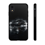 Black Sports Car Illustration 2023 Challenger SRT phone case | Car Drift Reflection