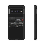 Black ZL1 Camaro Phone Case Muscle Car Tough Cover Gift Art