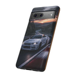 Skyline GT-R R34 White Nurburgring Speed Art Tough Phone Case