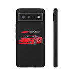 Red C8 Z06 Illustration Phone Case for Vette Owners | Tough Cover