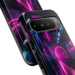 Neon Future Subway Station Tough Phone Case Cover Gift Art