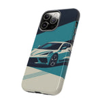 Retro Teal Sports Car C8 phone case | Tough Cases