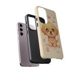 Golden Retriever Heart Eyes Kawaii Pet Dog Art Tough Phone Case