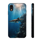 Cobia Reef Phone Case, Shaft of Light Ocean Fishing Tough Cover