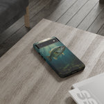 Largemouth Bass Phone Case, Sunlit Underwater Tough Cover, Gift