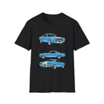 1965 Mustang Fastback T-Shirt | Vintage Car Illustration, Retro Racing