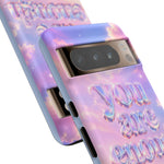 You Are Enough phone case | pastel cloud affirmation protective case