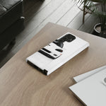 White C6 Z06 Front View tough phone case for Sports Car Drivers