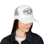 Bella Italia Hat Vintage Cursive Cap – Rose Olive Badge – Italian Diaspora Pride Gift Baseball Hat
