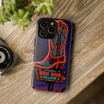 Neon Cowboy Boot phone case | High Noon Saloon design