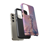 Praying Cherub Statue halo Vaporwave Aesthetic phone case