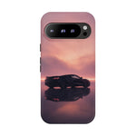 C8 Corvette Silhouette Pastel Horizon Case