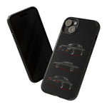Black GNX Phone Case, Three-View Muscle Car Vector Tough Cover